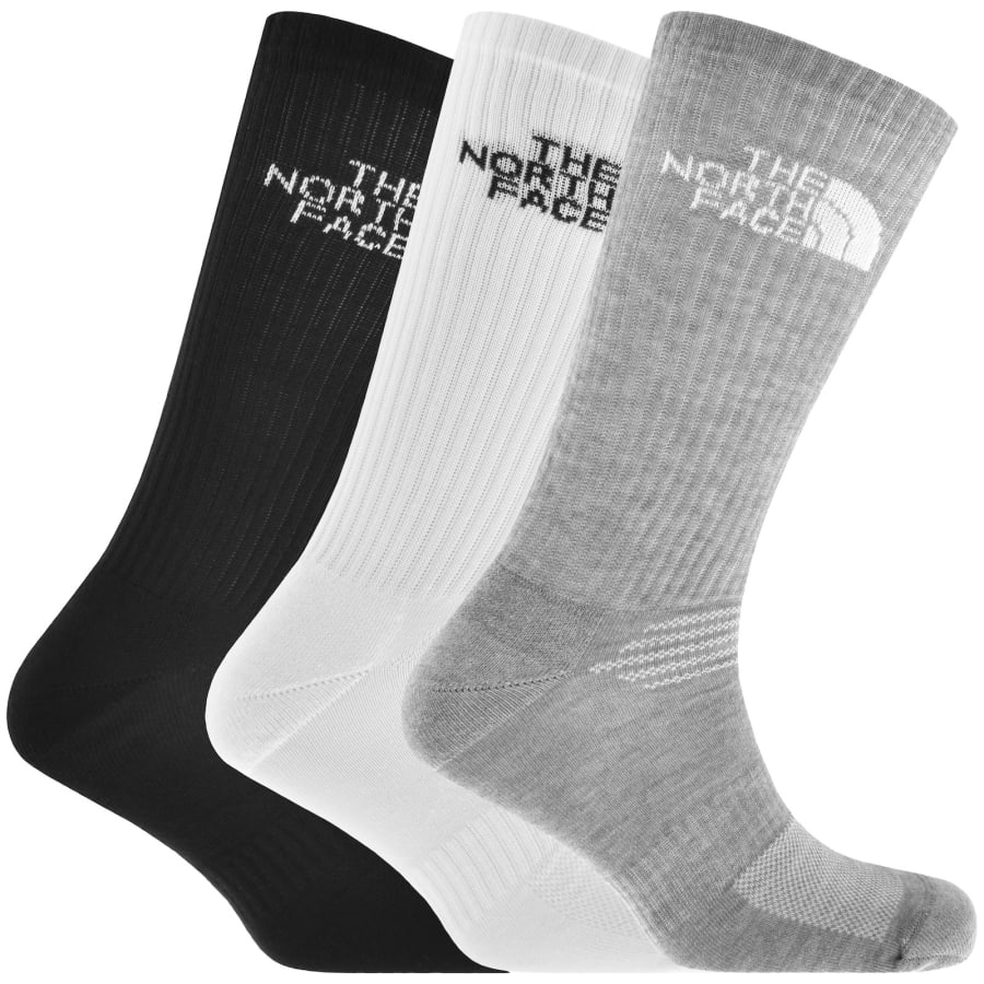 Image number 1 for The North Face 3 Pack Crew Socks Multi