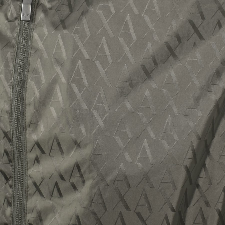 Image number 3 for Armani Exchange Windbreaker Jacket Green