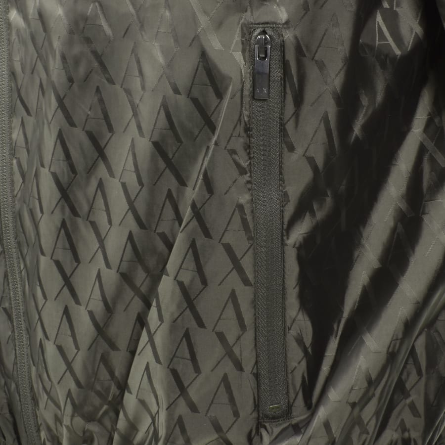 Image number 4 for Armani Exchange Windbreaker Jacket Green