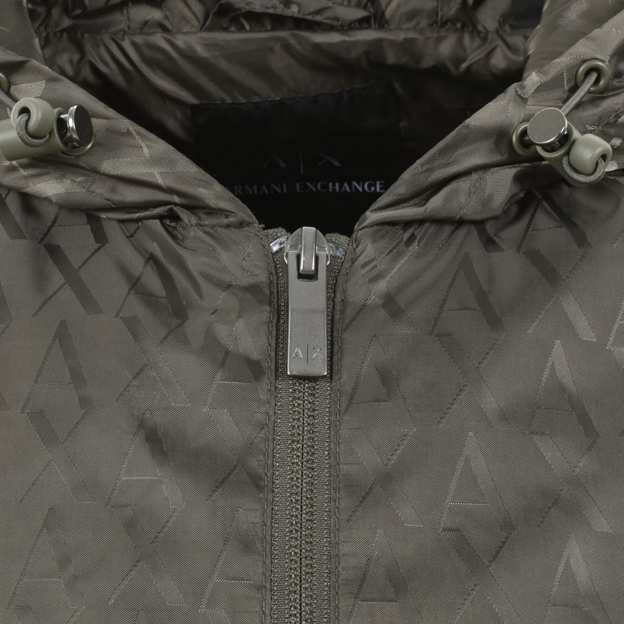 Image number 5 for Armani Exchange Windbreaker Jacket Green