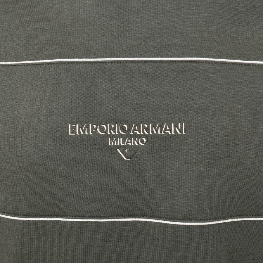 Image number 3 for Emporio Armani Logo Hoodie Green