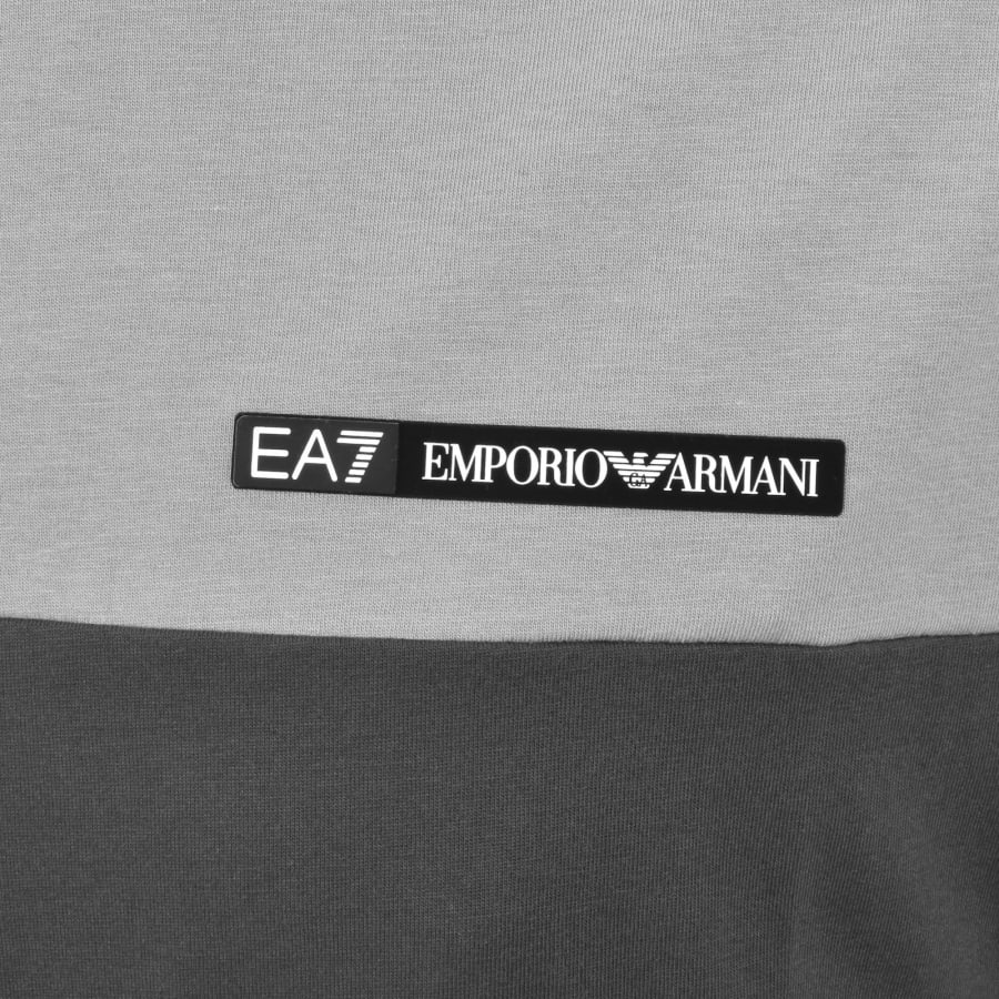 Image number 3 for EA7 Emporio Armani T Shirt Black and Grey