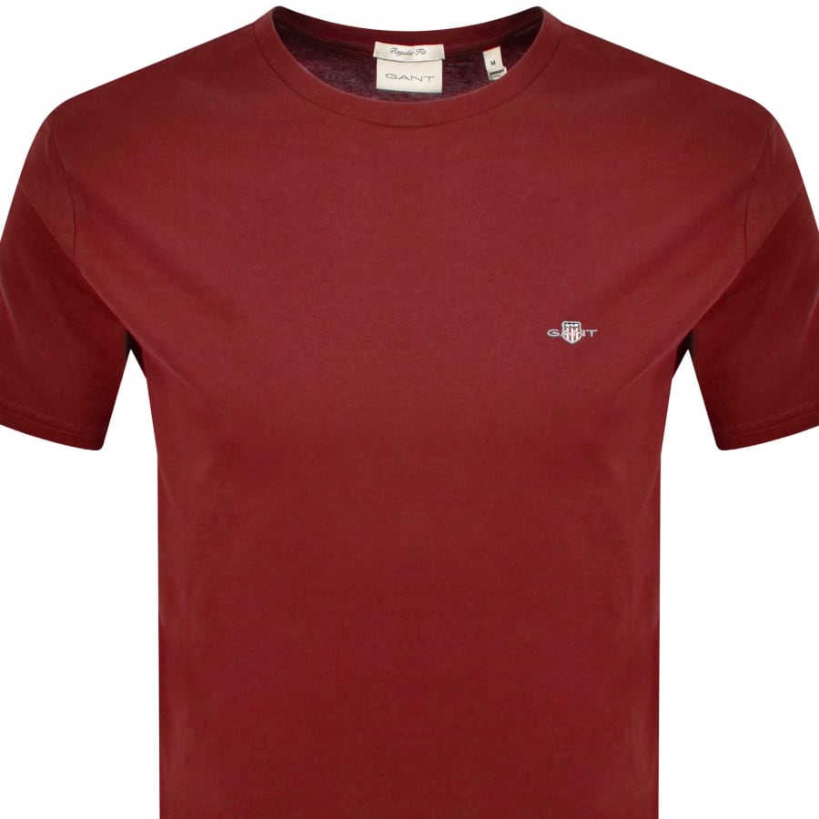 Image number 2 for Gant Original Regular Shield T Shirt Red