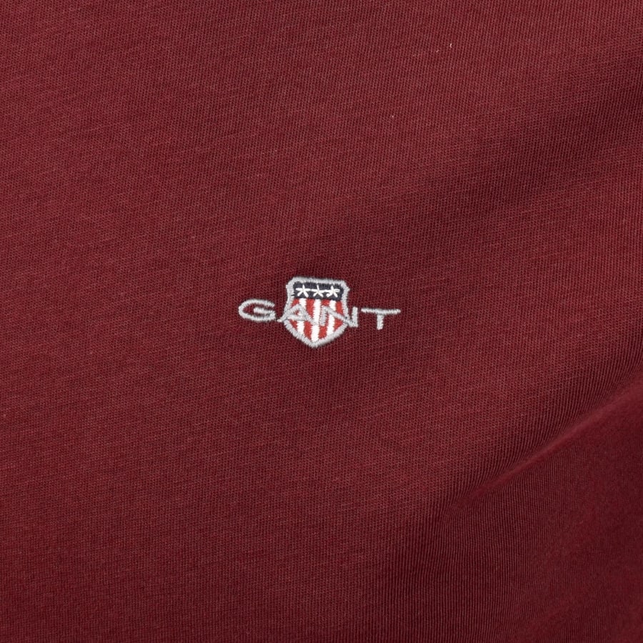 Image number 3 for Gant Original Regular Shield T Shirt Red