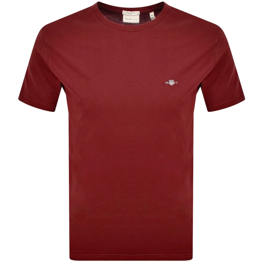 Image number 1 for Gant Original Regular Shield T Shirt Red