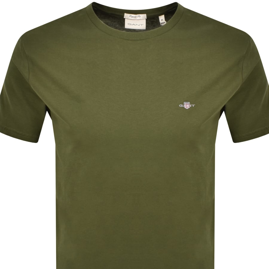 Image number 2 for Gant Original Regular Shield T Shirt Green