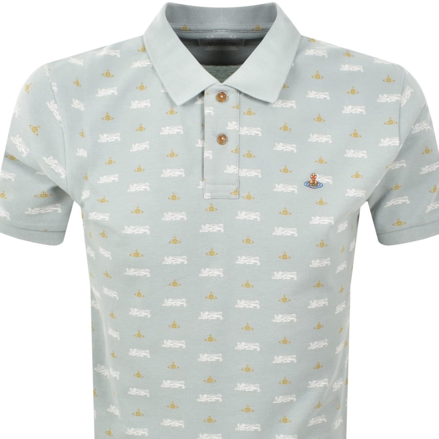 Image number 2 for Vivienne Westwood Lion and Orbit Polo Green
