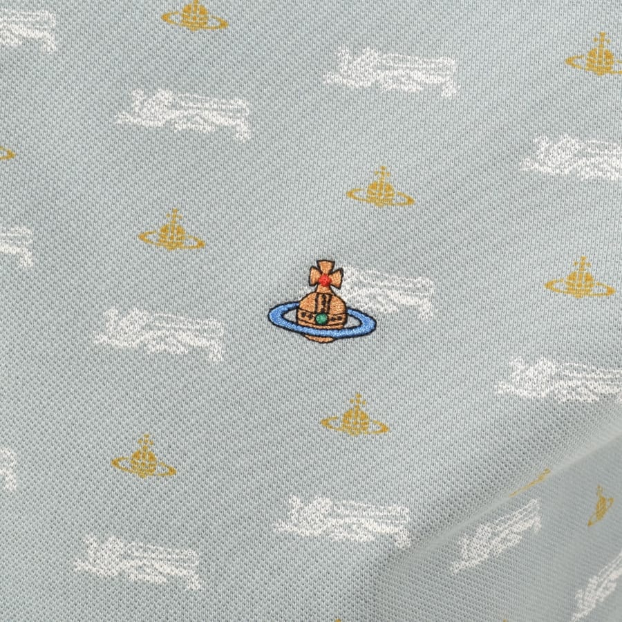 Image number 3 for Vivienne Westwood Lion and Orbit Polo Green