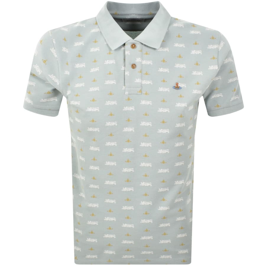 Image number 1 for Vivienne Westwood Lion and Orbit Polo Green