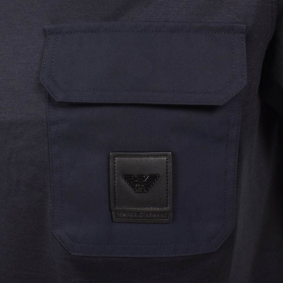 Image number 3 for Emporio Armani Logo T Shirt Navy