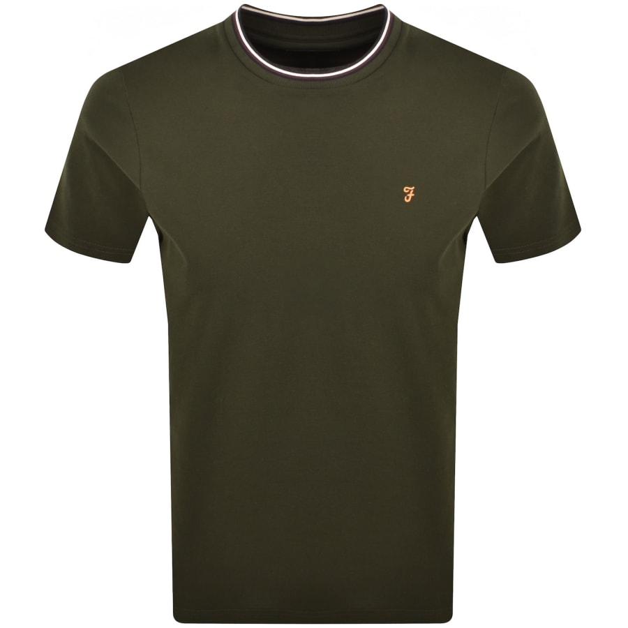 Image number 1 for Farah Elton T Shirt Green