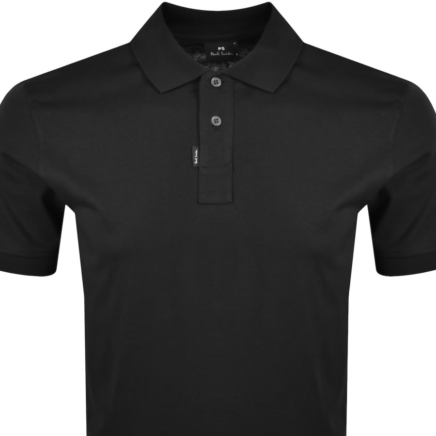 Image number 2 for Paul Smith Short Sleeved Polo T Shirt Black