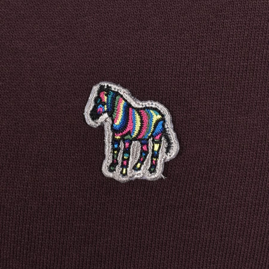 Image number 3 for Paul Smith Pullover Zebra Hoodie Burgundy