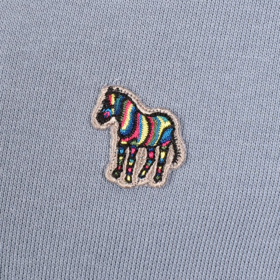 Image number 3 for Paul Smith Half Zip Zebra Sweatshirt Blue