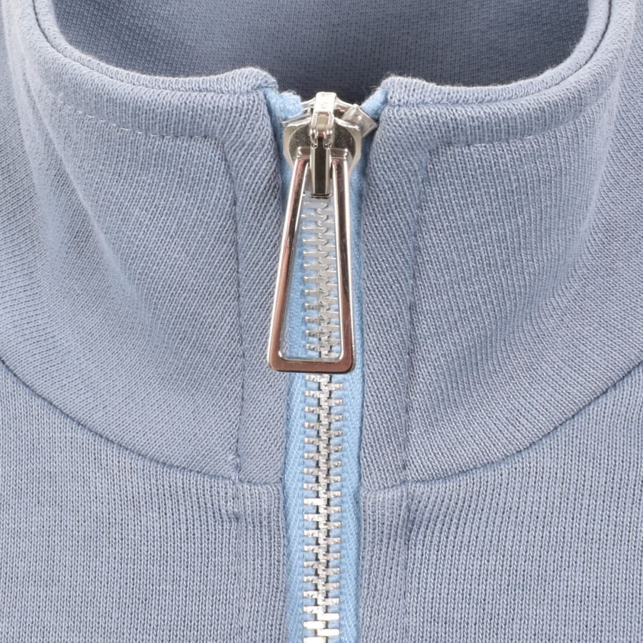 Image number 4 for Paul Smith Half Zip Zebra Sweatshirt Blue