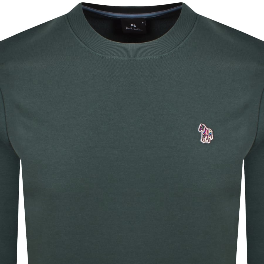 Image number 2 for Paul Smith Regular Fit Zebra Sweatshirt Green