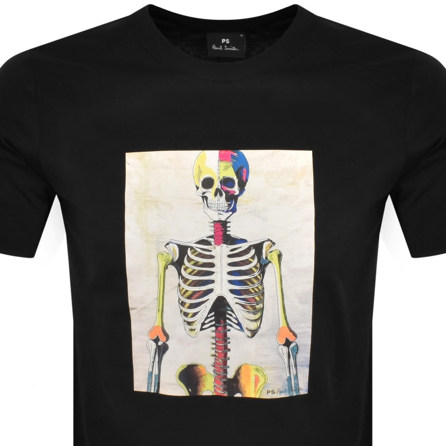 Image number 2 for Paul Smith Skeleton T Shirt Black