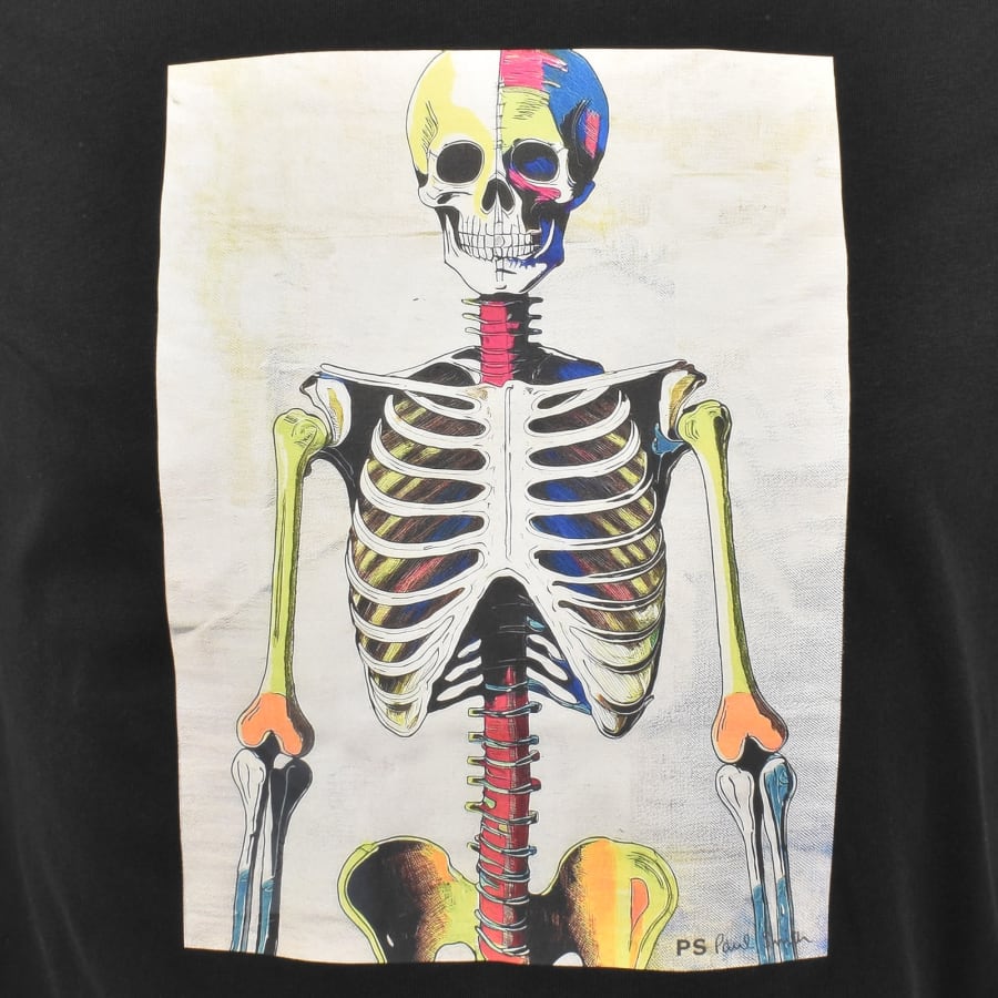 Image number 3 for Paul Smith Skeleton T Shirt Black