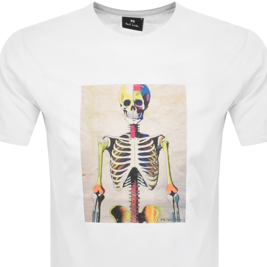Image number 2 for Paul Smith Skeleton T Shirt White