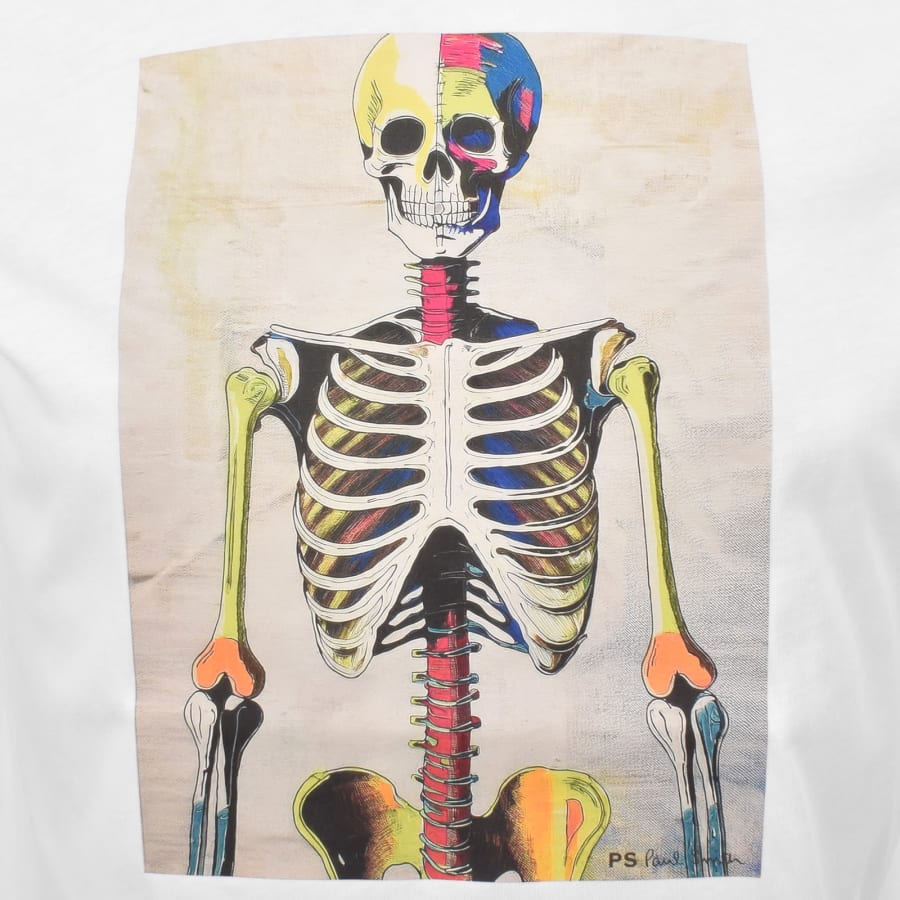 Image number 3 for Paul Smith Skeleton T Shirt White