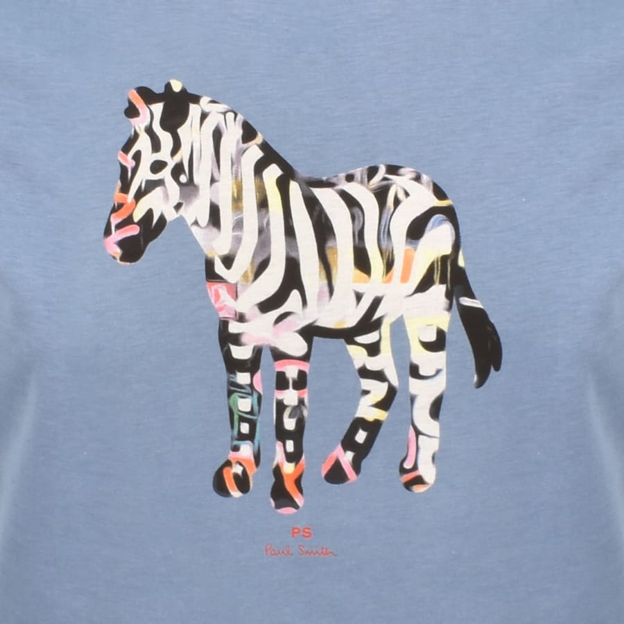 Image number 3 for Paul Smith Zebra T Shirt Blue