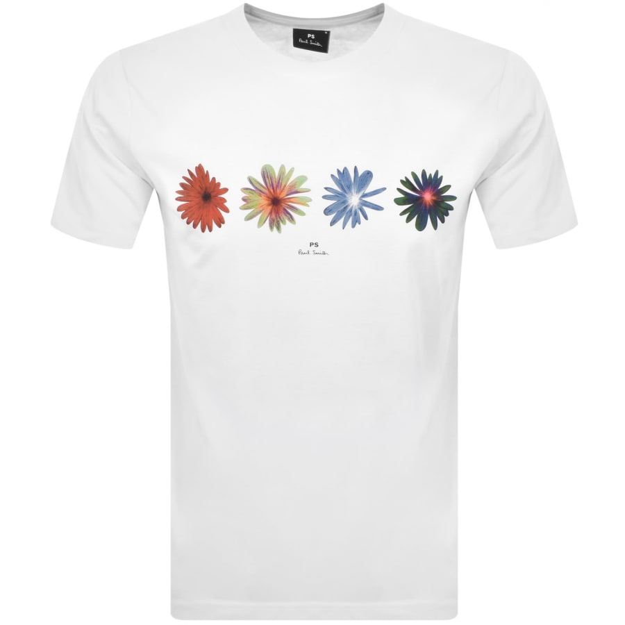 Image number 1 for Paul Smith Flowers T Shirt White