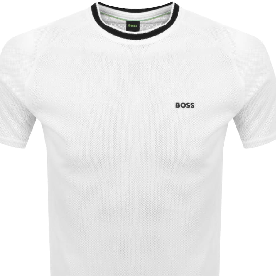 Image number 2 for BOSS Tee Mesh T Shirt White