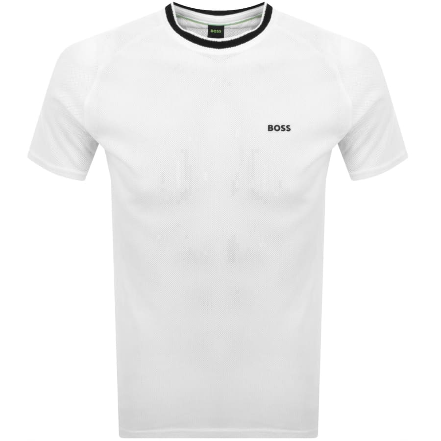 Image number 1 for BOSS Tee Mesh T Shirt White