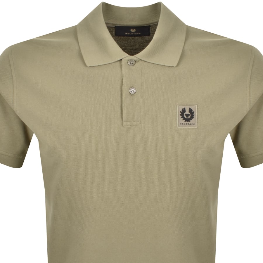 Image number 2 for Belstaff Logo Polo T Shirt Fatigue Green