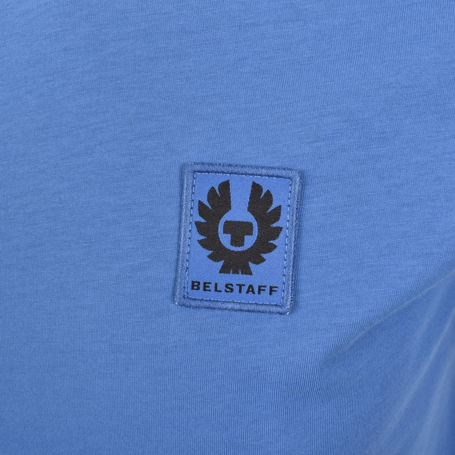 Image number 3 for Belstaff Short Sleeve Logo T Shirt Marine Blue