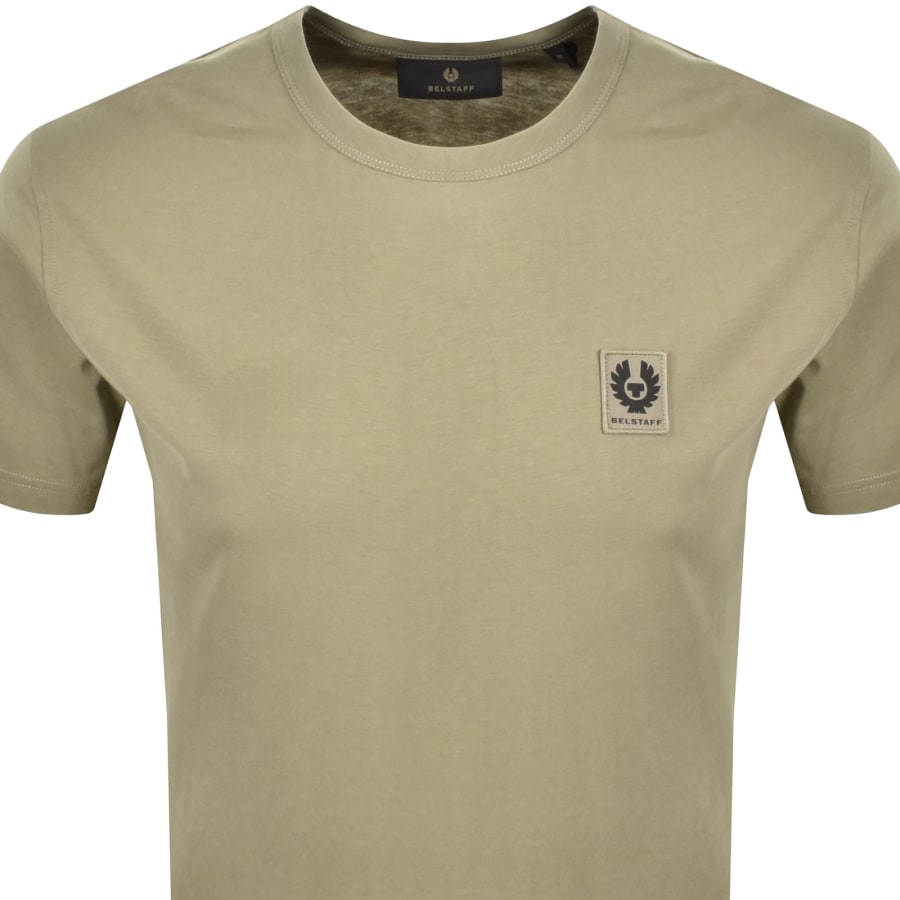 Image number 2 for Belstaff Short Sleeve Logo T Shirt Fatigue Green