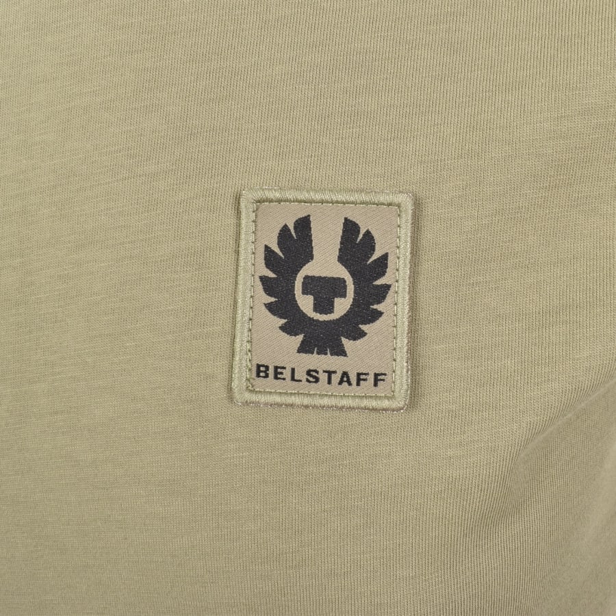 Image number 3 for Belstaff Short Sleeve Logo T Shirt Fatigue Green