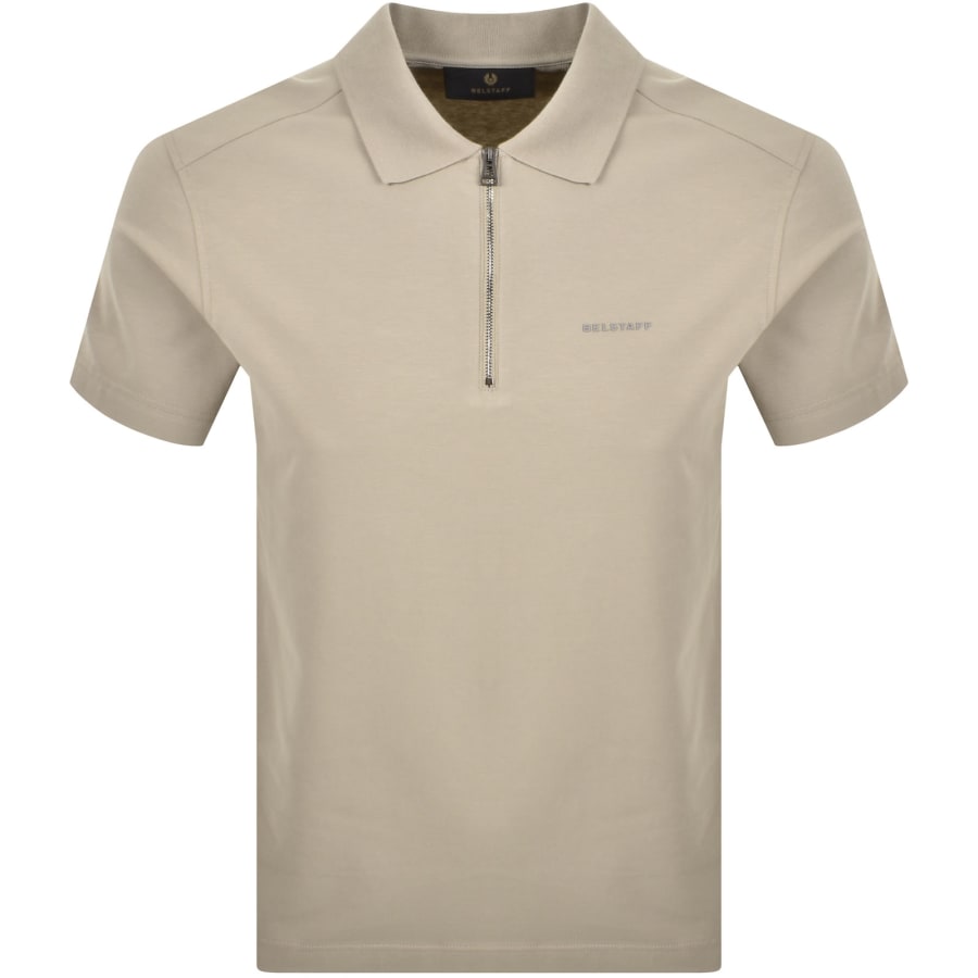 Image number 1 for Belstaff Alloy Polo T Shirt Dark Sand