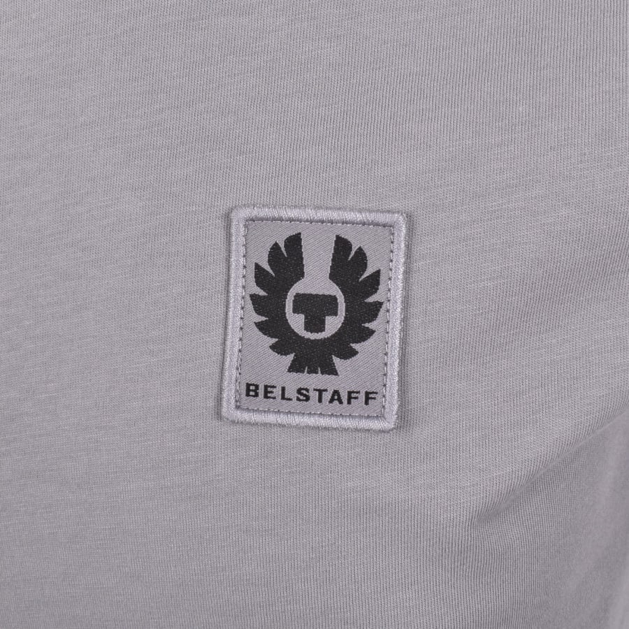 Image number 3 for Belstaff Short Sleeve Logo T Shirt Faded Indigo