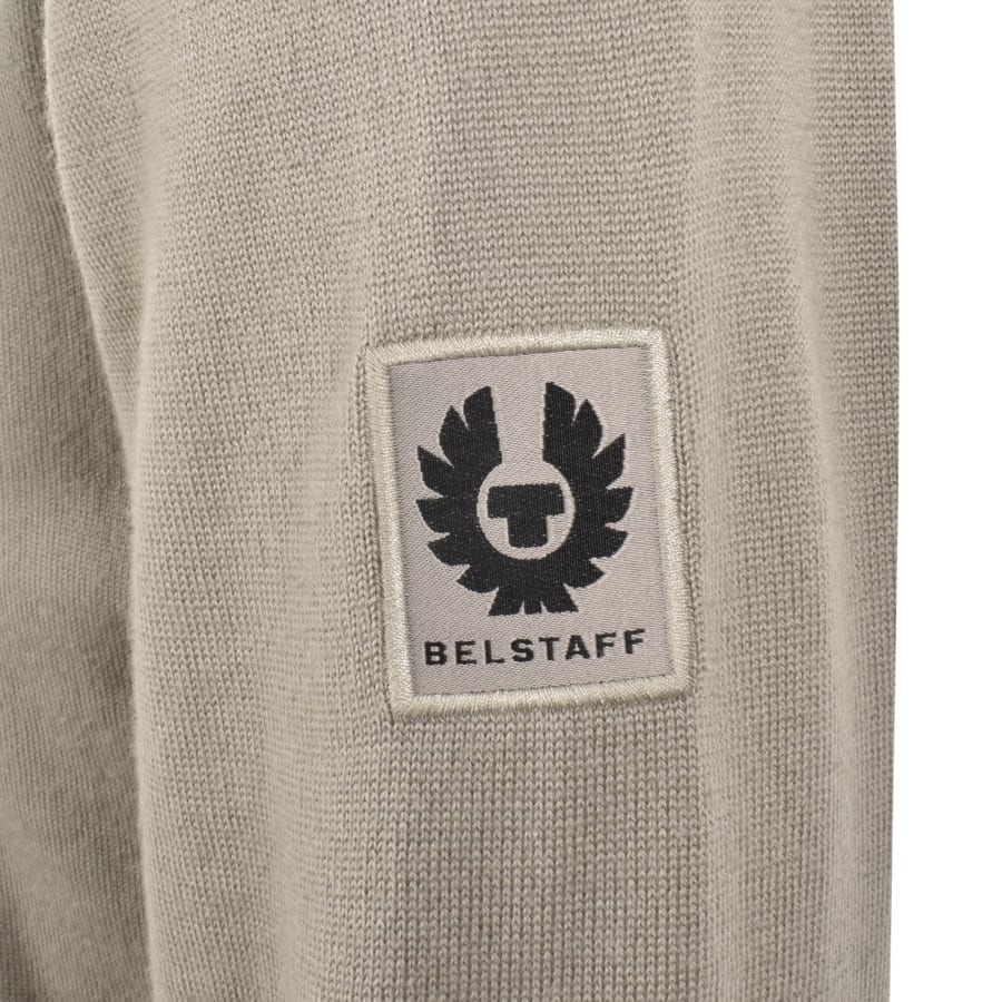 Image number 4 for Belstaff Kyle Knitted Polo Shirt Beige