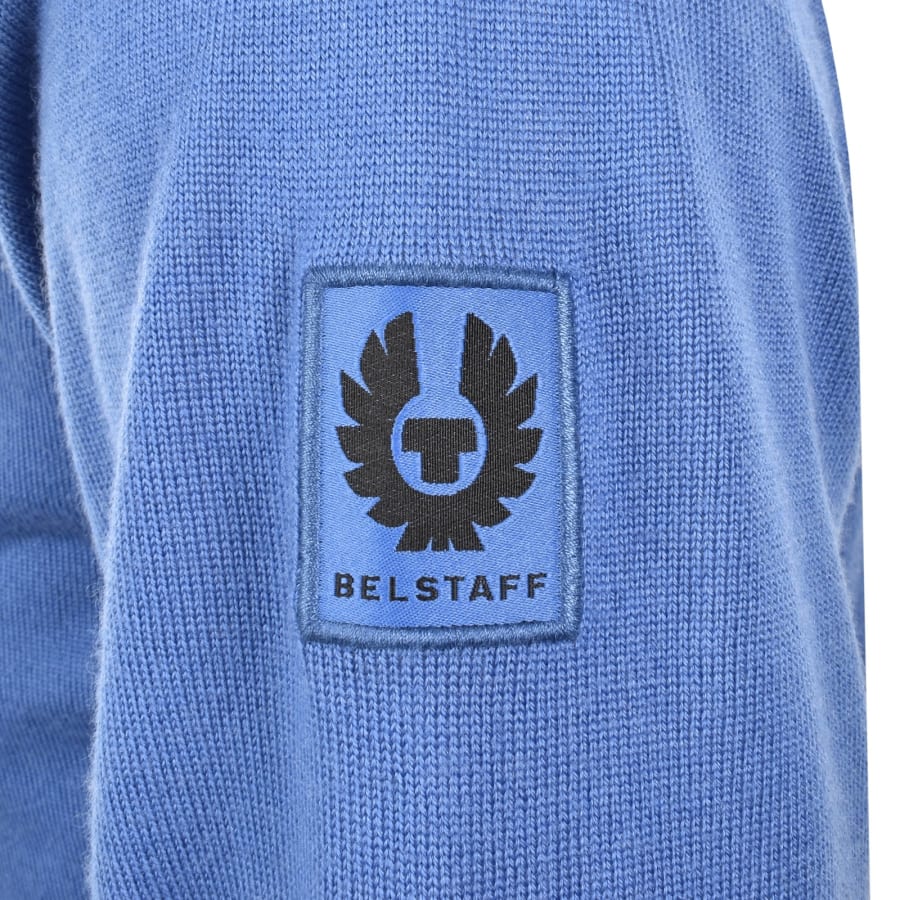 Image number 4 for Belstaff Kerrigan Knit Jumper Blue