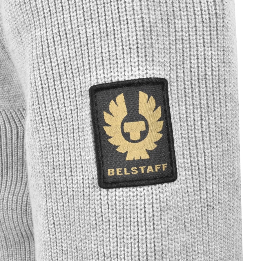 Image number 4 for Belstaff Commander Knit Jumper Grey
