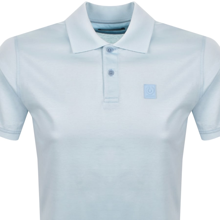 Image number 2 for Belstaff Steel Polo T Shirt Sky Blue