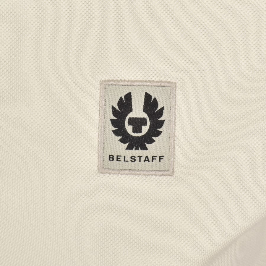 Image number 3 for Belstaff Tipped Polo T Shirt Silver Birch