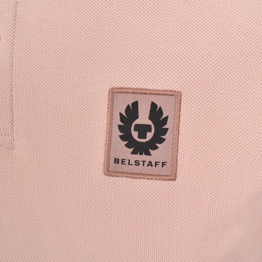 Image number 3 for Belstaff Logo Polo T Shirt Dusk Pink