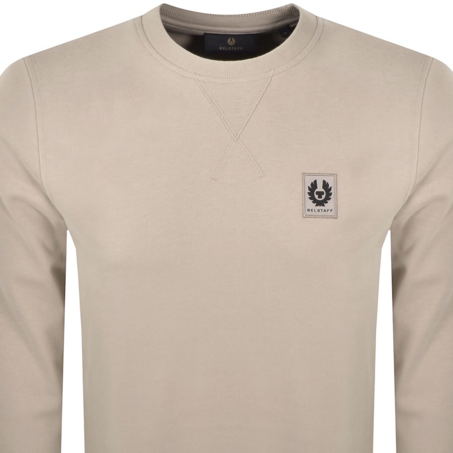 Image number 2 for Belstaff Logo Sweatshirt Beige