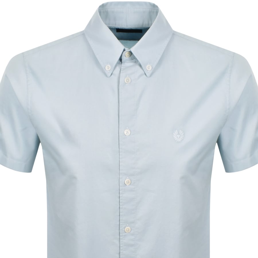 Image number 2 for Belstaff Street Short Sleeved Shirt Sky Blue