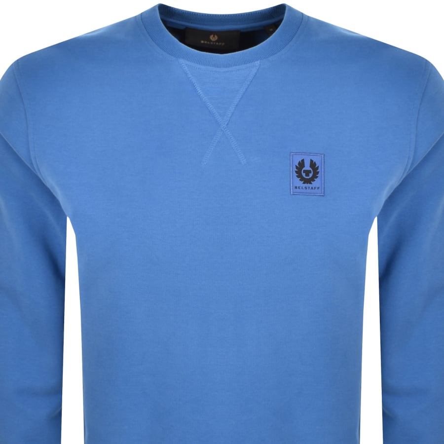 Image number 2 for Belstaff Logo Sweatshirt Blue