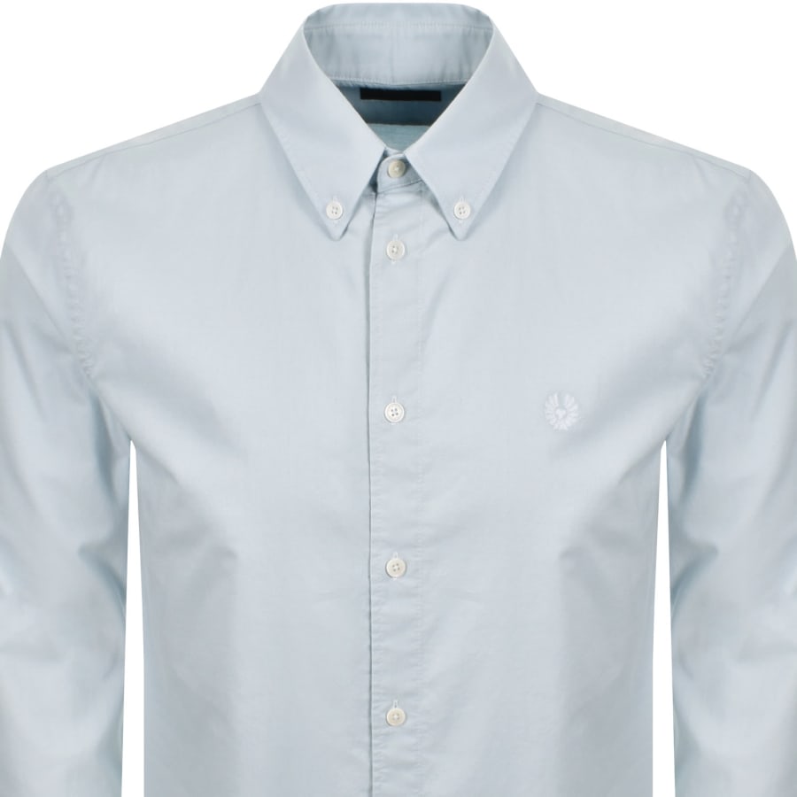 Image number 2 for Belstaff Street Long Sleeved Shirt Sky Blue