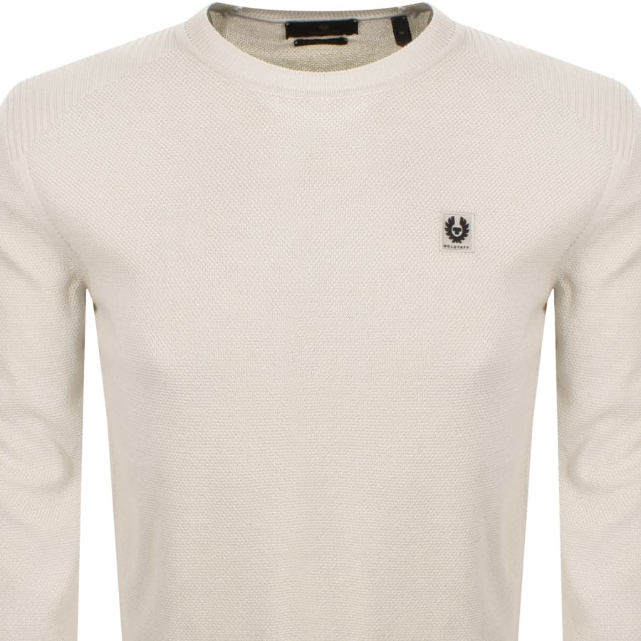 Image number 2 for Belstaff Coast Knit Jumper Cream
