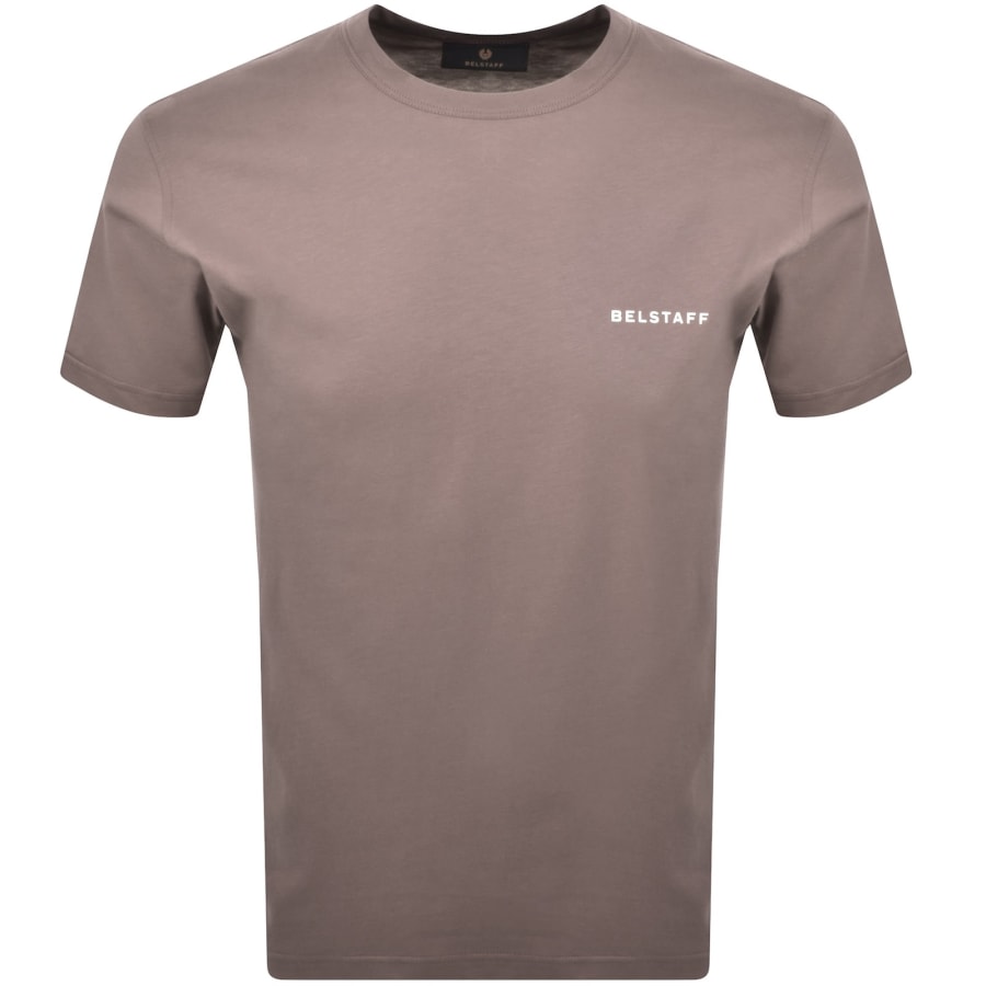 Image number 2 for Belstaff Border T Shirt Asphalt Brown