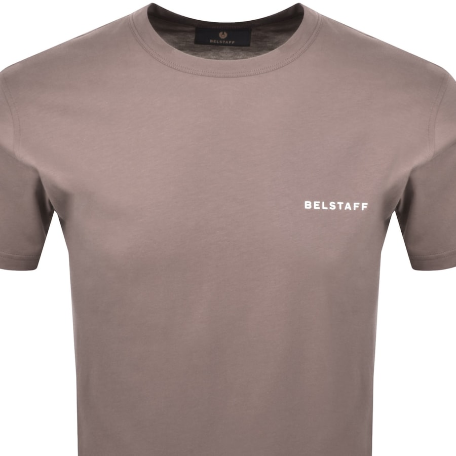 Image number 3 for Belstaff Border T Shirt Asphalt Brown