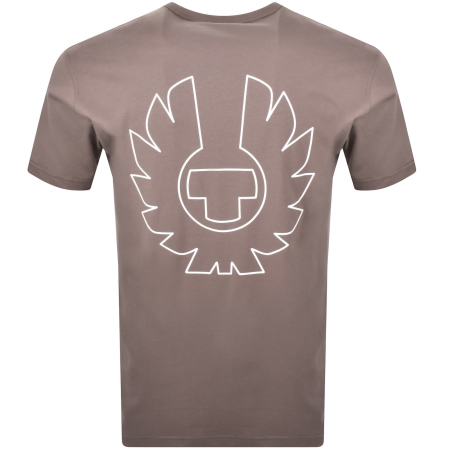 Image number 5 for Belstaff Border T Shirt Asphalt Brown