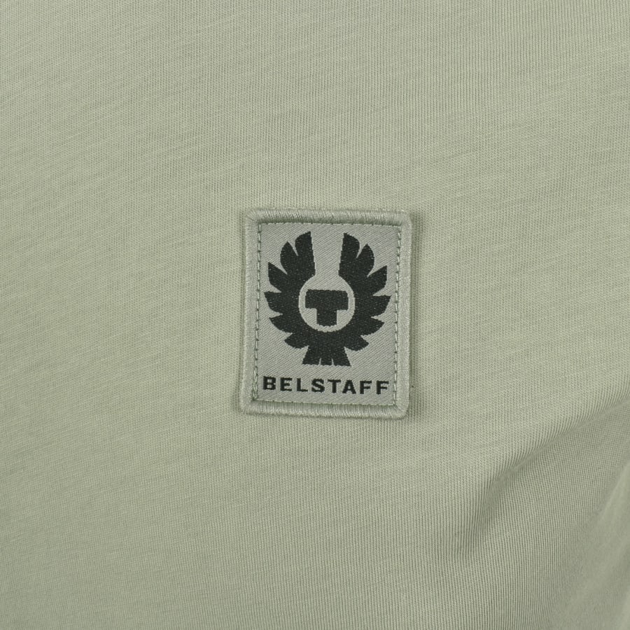 Image number 3 for Belstaff Short Sleeve Logo T Shirt Lichen Green