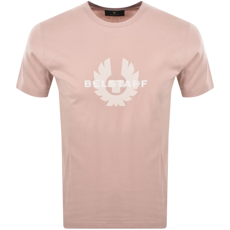 Image number 1 for Belstaff Surface T Shirt Dusk Pink
